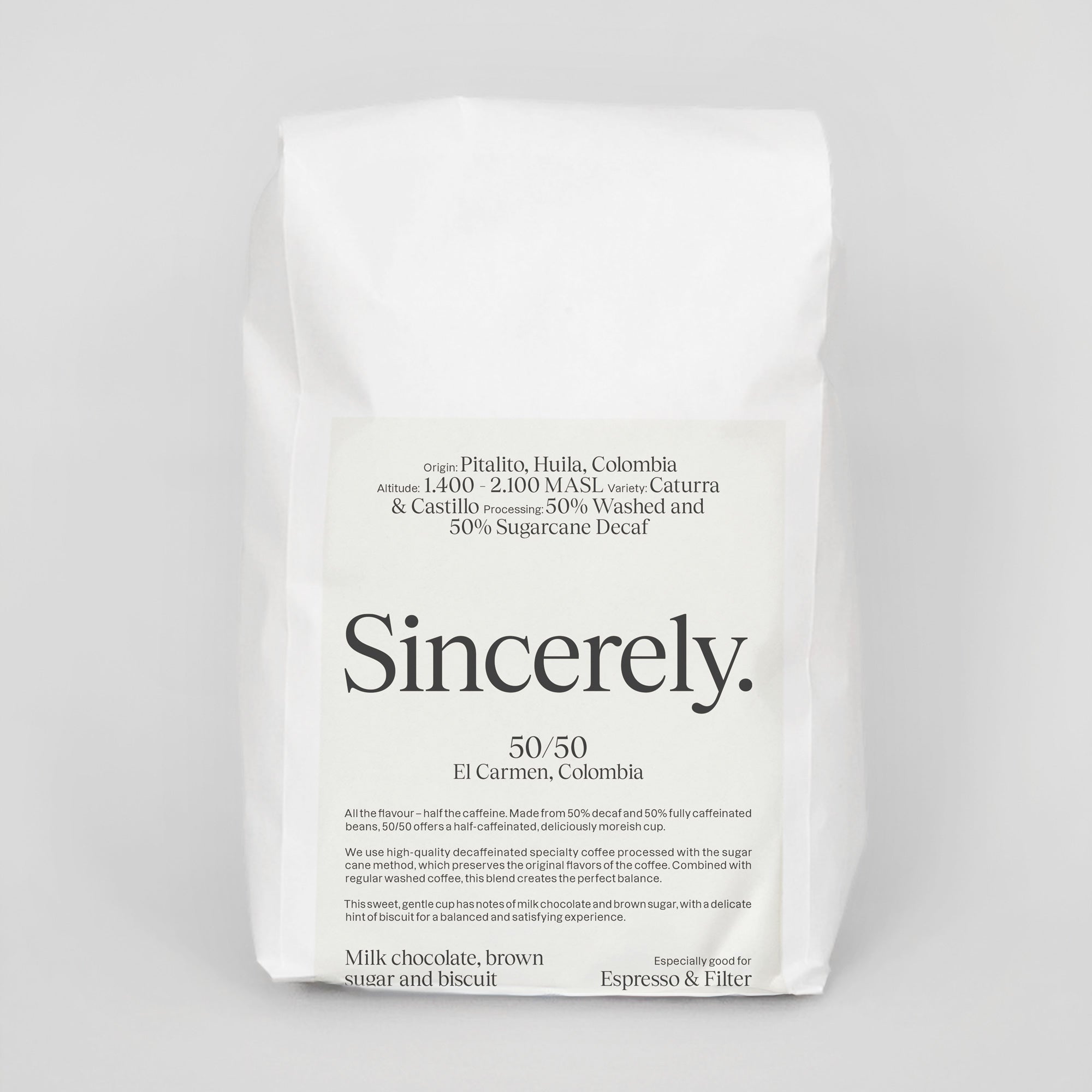 50/50 - Caffeine/Decaf