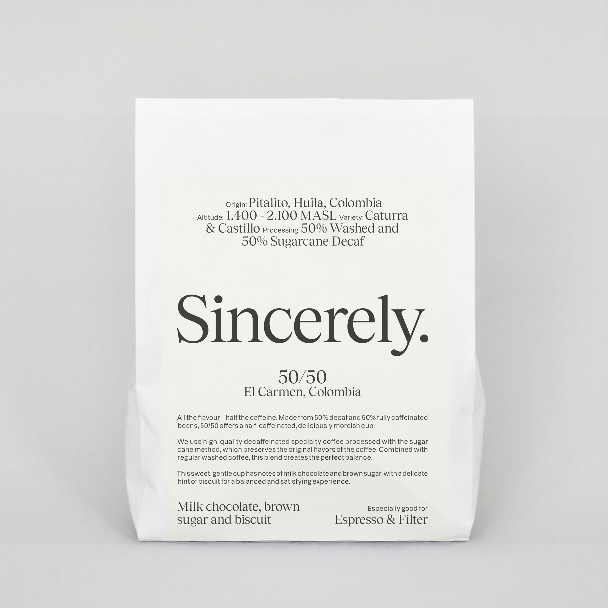 50/50 - Caffeine/Decaf